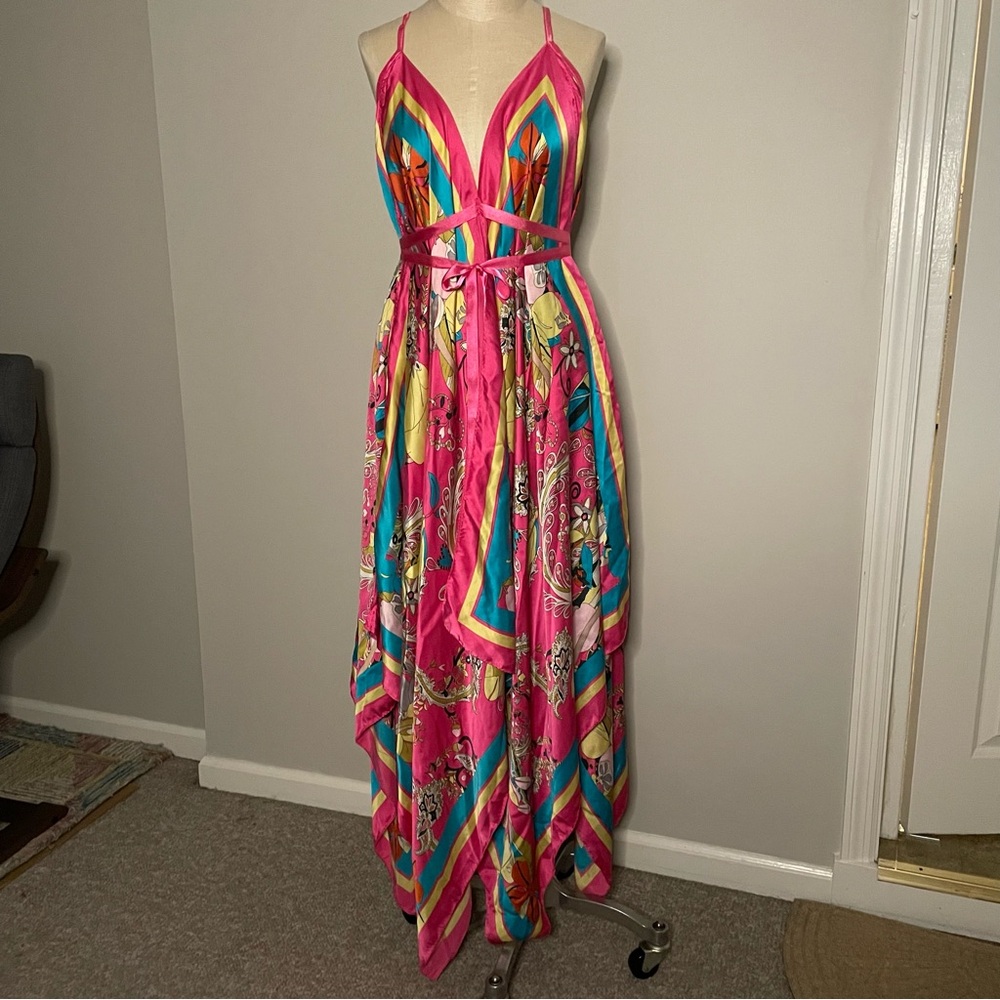 Monif C.  Silk “butterfly” dress.